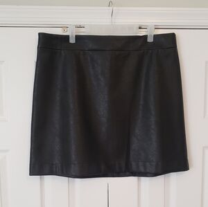 J. Crew 20" Faux Leather Skirt